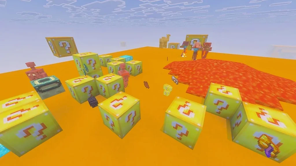 Карта Lucky One Block Challenge Minecraft PE