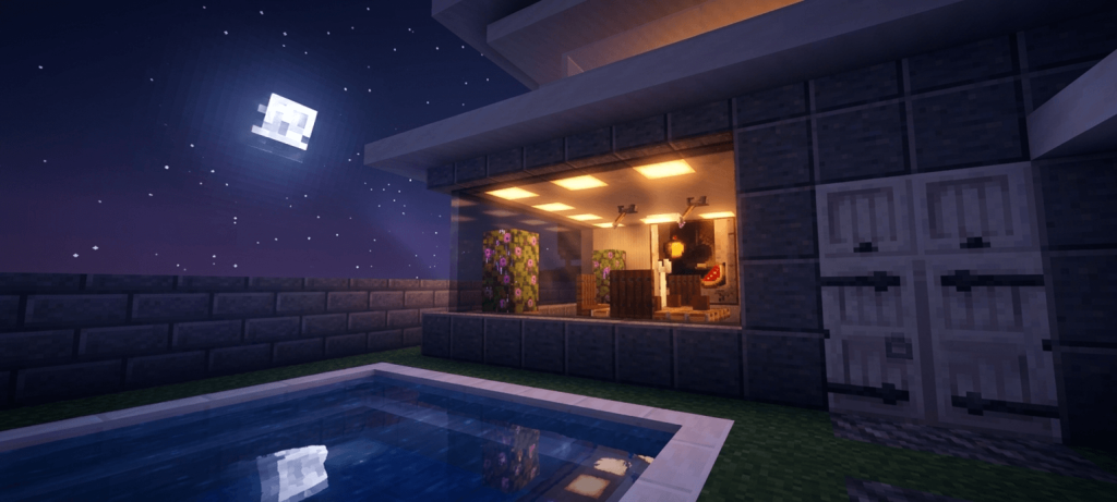 Мод Vitrum: бесшовное стекло Minecraft BE