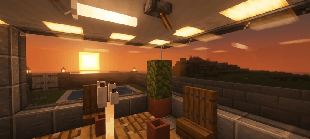 Мод Vitrum: бесшовное стекло Minecraft BE