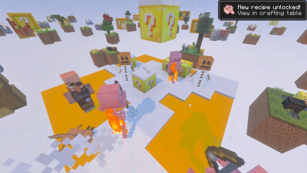 Карта Небесный мир удачи Minecraft PE
