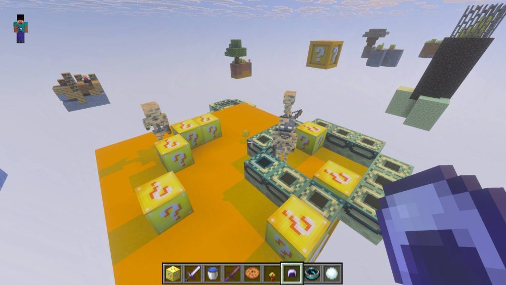 Карта Небесный мир удачи Minecraft PE