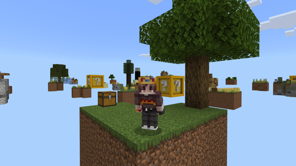 Карта Небесный мир удачи Minecraft PE