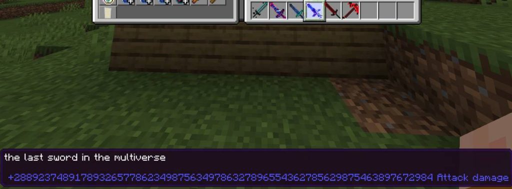 Мод Последние желанные мечи Minecraft BE