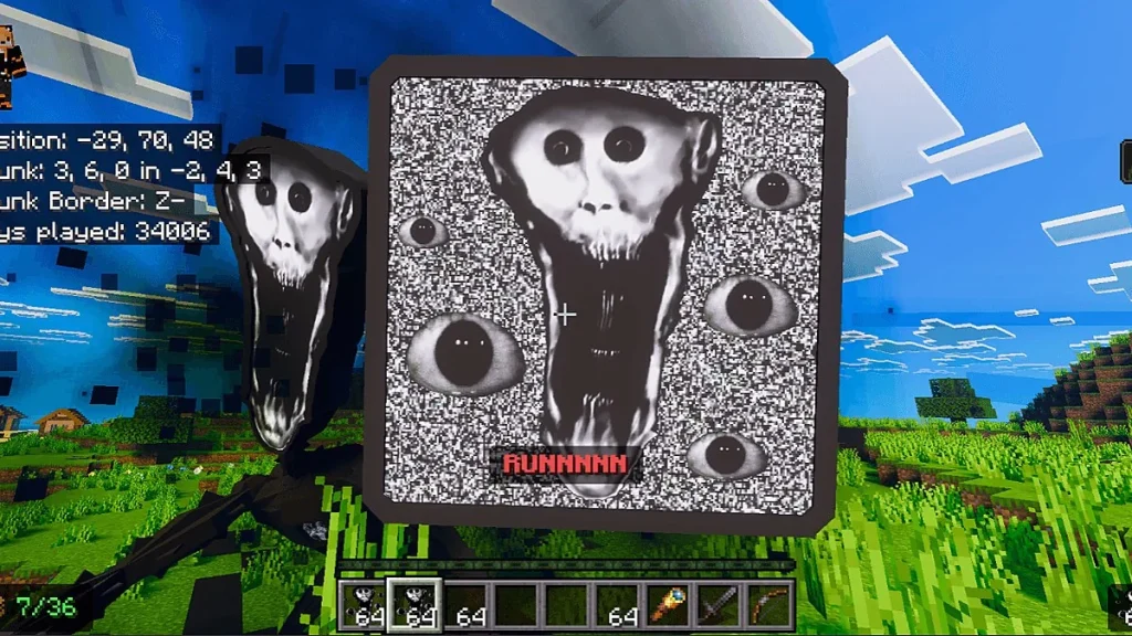 Мод The Shadow in Nightmare Minecraft BE