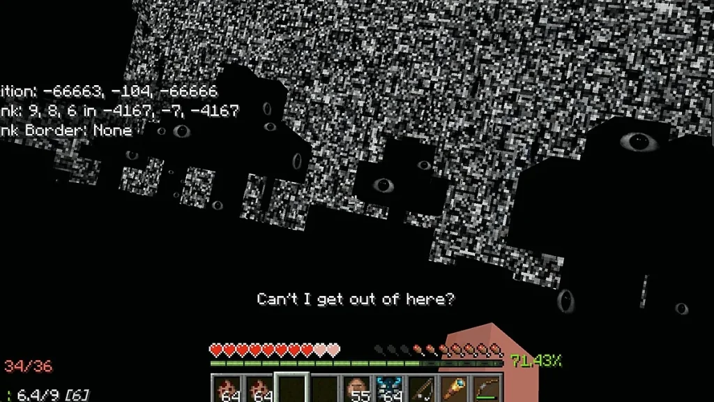 Мод The Shadow in Nightmare Minecraft BE